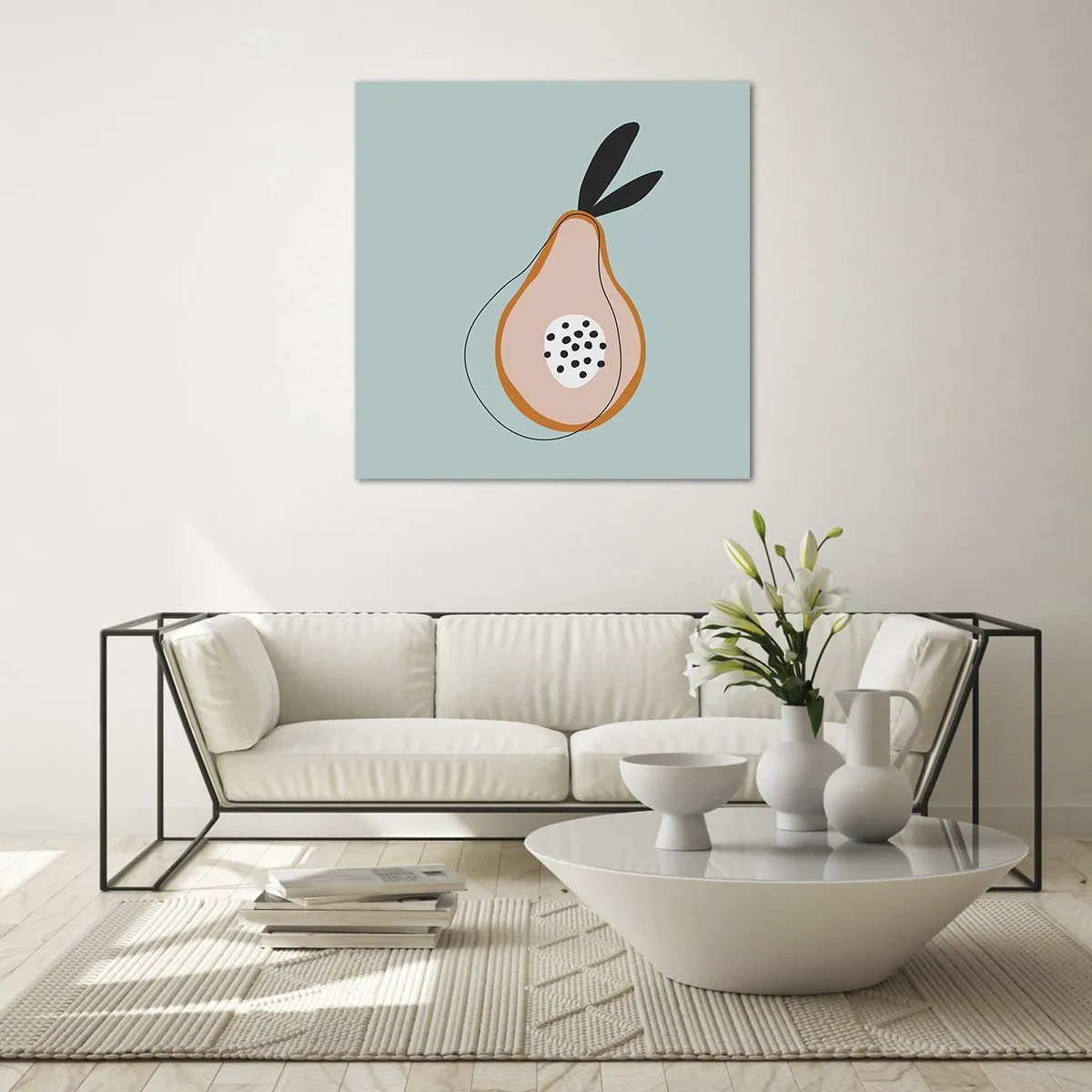 Cuadro sobre vidrio - Impresiones sobre Vidrio - El interior de la naturaleza - 50x50 cm