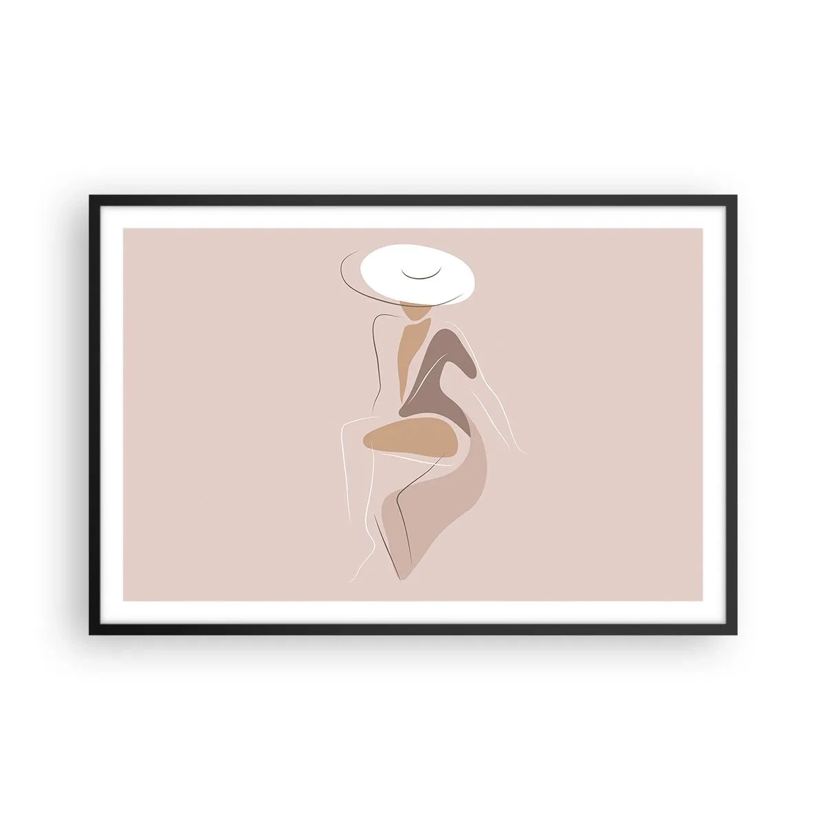 Póster en marco negro - Una auténtica dama - 91x61 cm