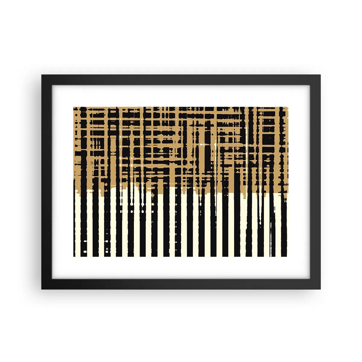 Póster en marco negro - Abstracción arquitectónica - 40x30 cm
