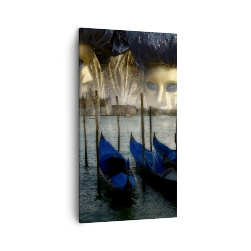 Cuadro sobre lienzo - Impresión de Imagen - El tiempo de carnaval ha comenzado - 45x80 cm