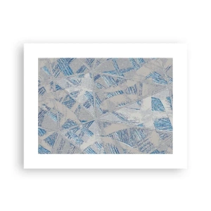 Póster - En un laberinto gris azulado - 40x30 cm