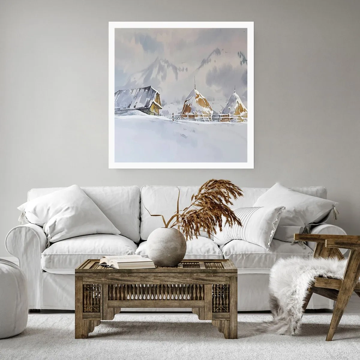 Póster - En un valle nevado - 30x30 cm