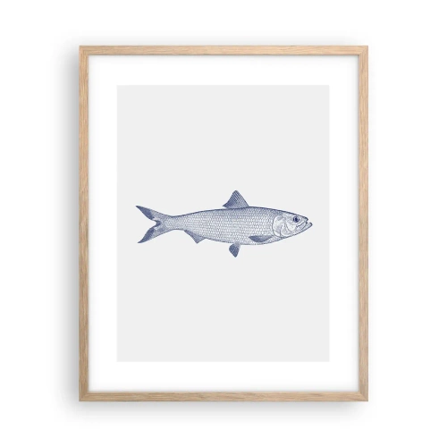 Póster en marco roble claro - Saludos desde los mares del norte - 40x50 cm