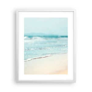 Póster en marco blanco - Calor y brisa - 40x50 cm