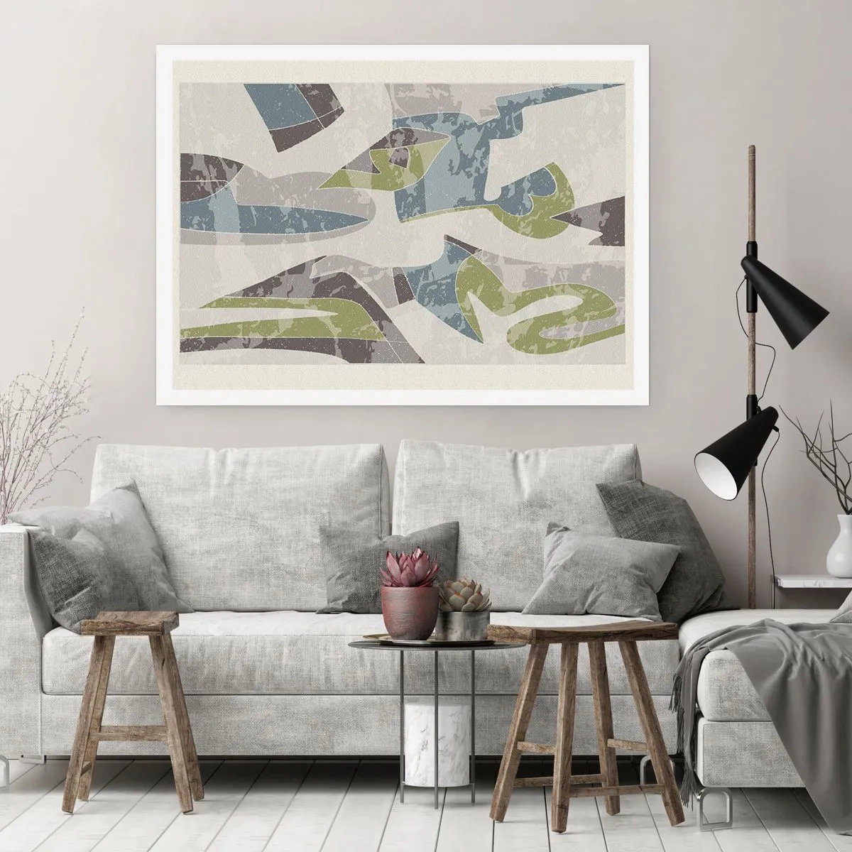 Póster - Composición tras vidriera - 70x50 cm