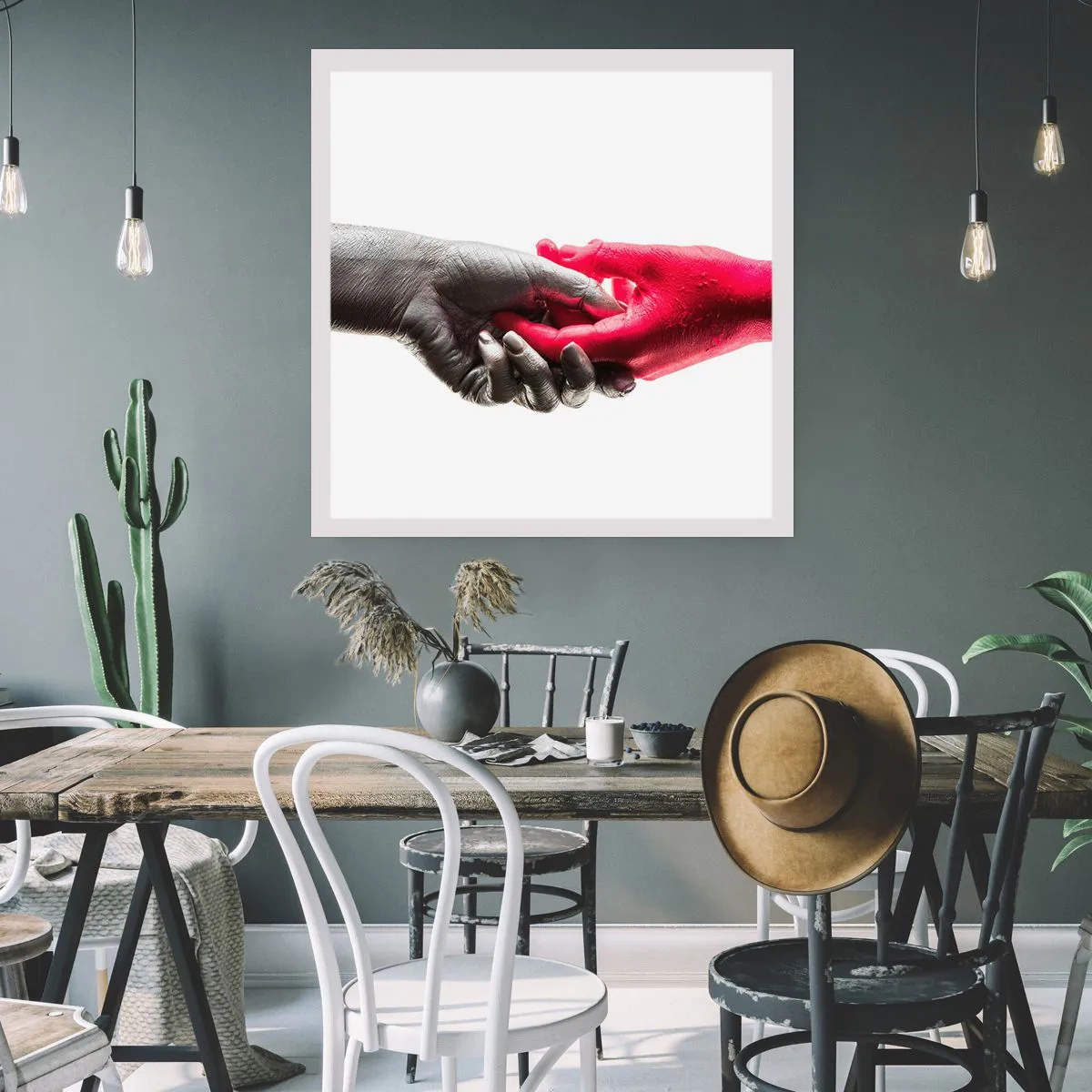 Póster - Juntos, aunque diferentes - 50x50 cm