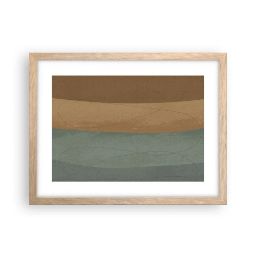 Póster en marco roble claro - Composición horizontal - 40x30 cm