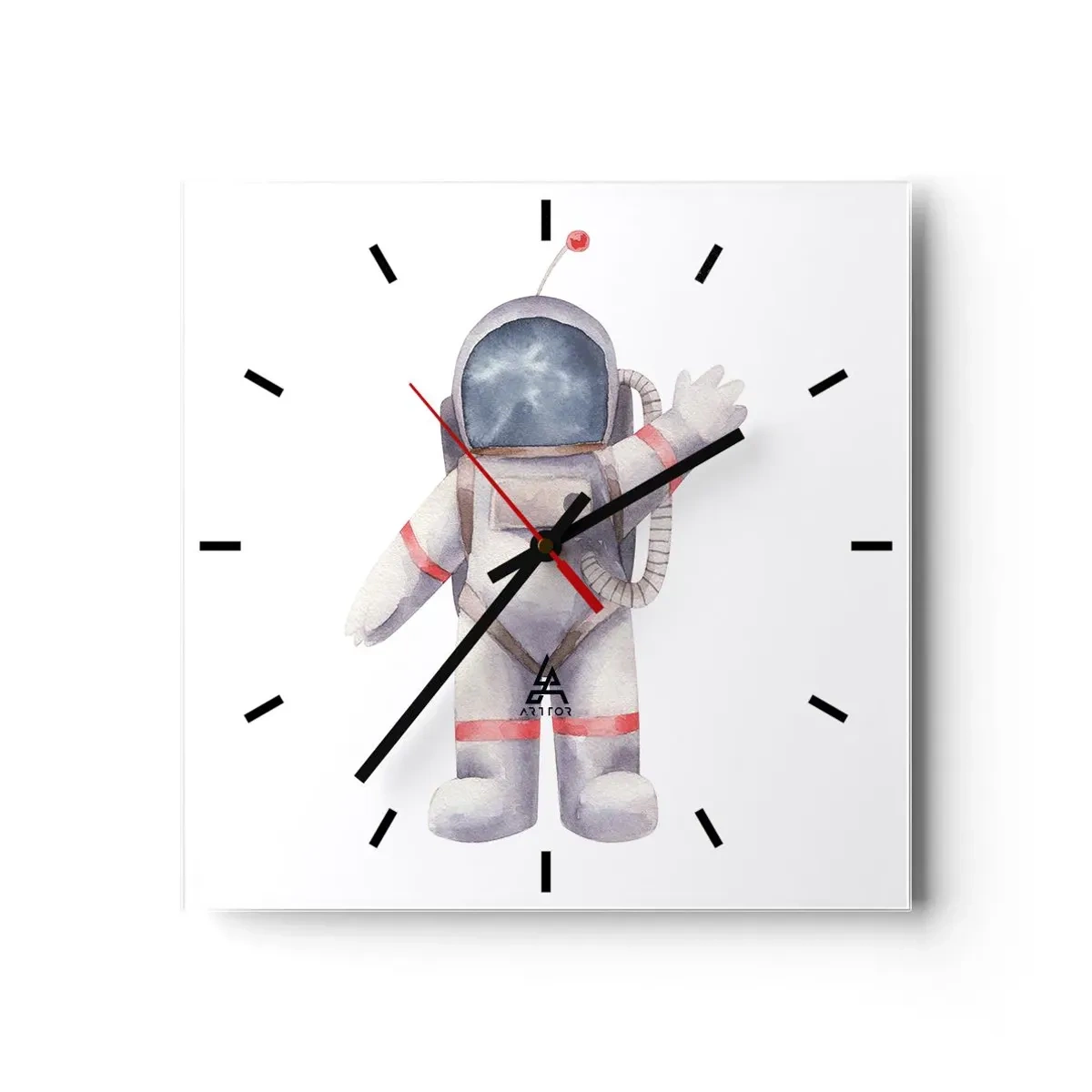 Reloj de pared - Reloj de vidrio - Esto es todo por ahora - 30x30 cm