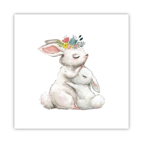Póster - En ningún lugar mejor que con mamá - 40x40 cm