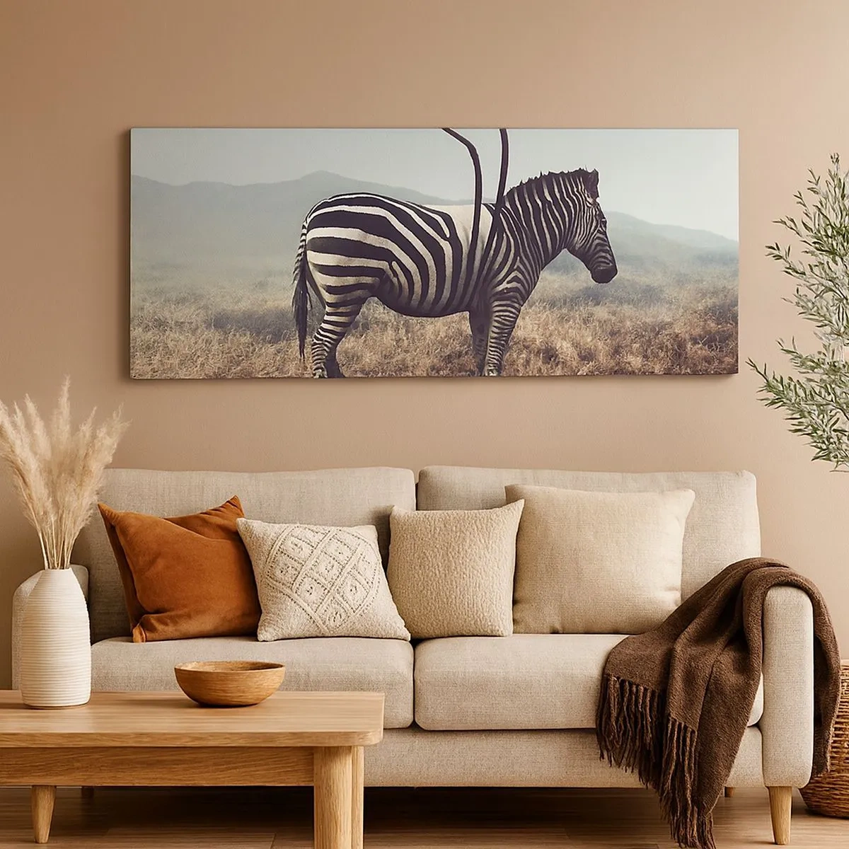 Cuadro sobre lienzo - Impresión de Imagen - Fallo en Matrix - 100x40 cm