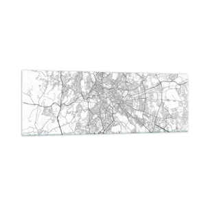 Cuadro sobre vidrio - Impresiones sobre Vidrio - El círculo romano - 90x30 cm