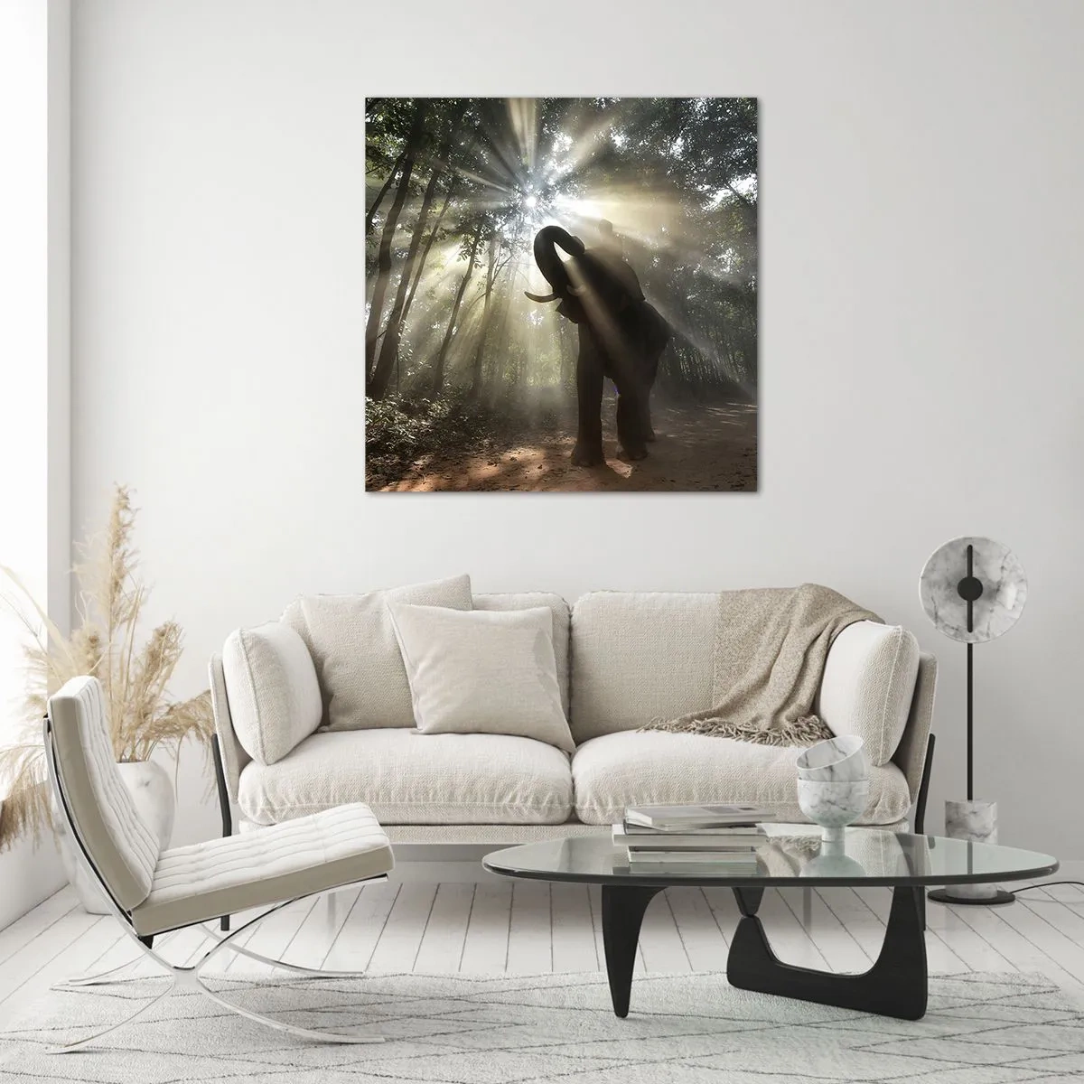 Cuadro sobre vidrio - Impresiones sobre Vidrio - Bajo una estrella de la suerte - 40x40 cm