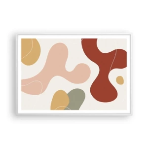 Póster en marco blanco - La esencia de la pintura - 100x70 cm