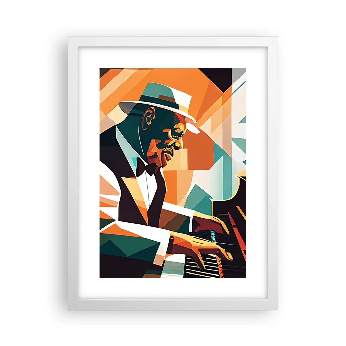 Póster en marco blanco - Todo ese jazz que llevas dentro - 30x40 cm