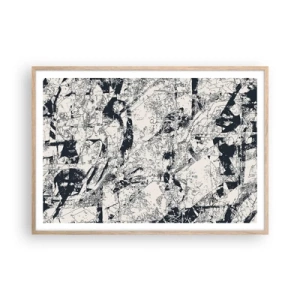 Póster en marco roble claro - La interpenetración de los opuestos - 100x70 cm