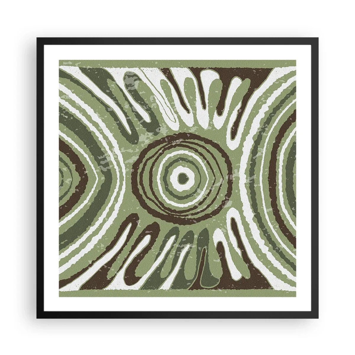 Póster en marco negro - Explosión de emociones - 60x60 cm