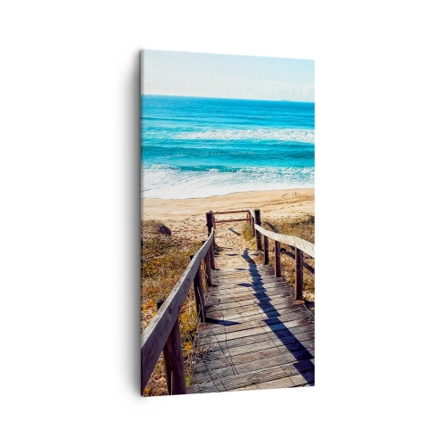 Cuadro sobre lienzo - Impresión de Imagen - ¡Corre! - 45x80 cm