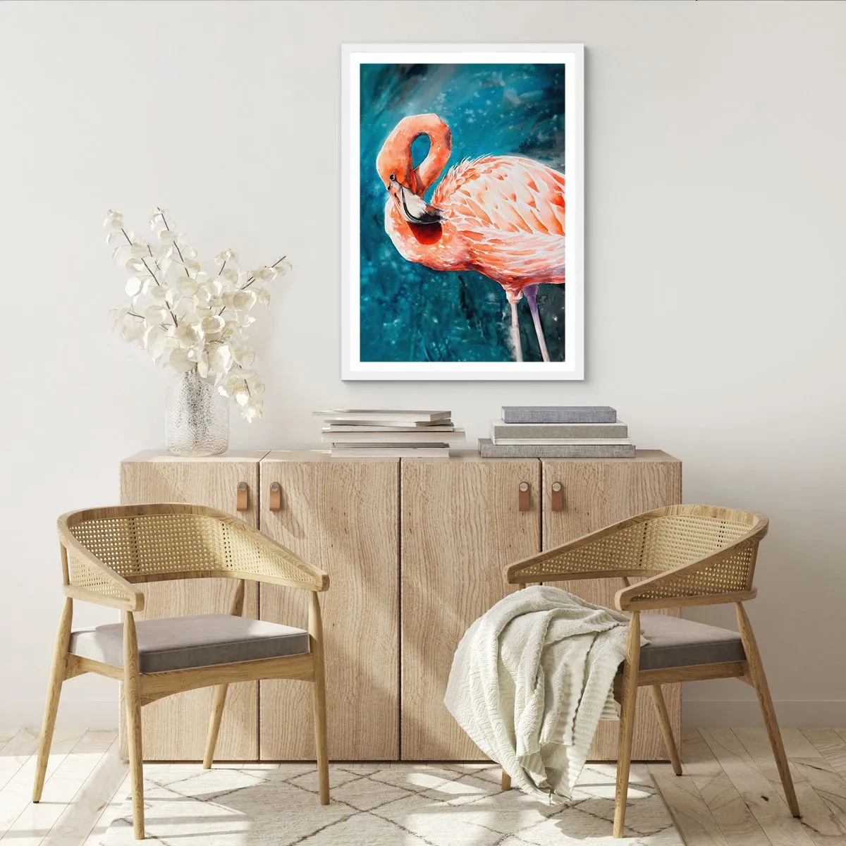 Póster en marco blanco - Decorativo por naturaleza - 50x70 cm