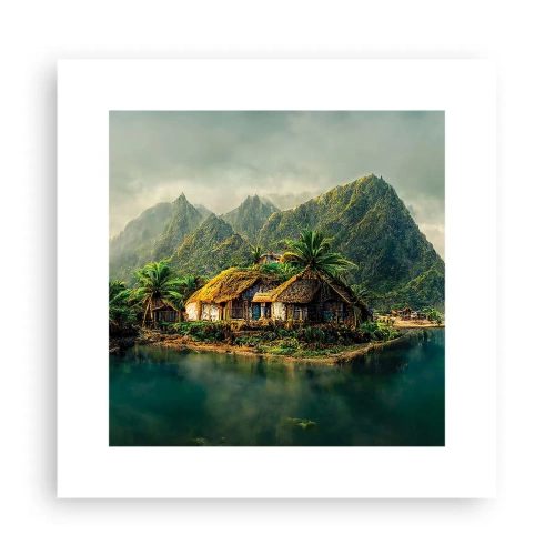 Póster - Paraíso tropical - 30x30 cm