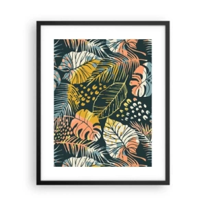 Póster en marco negro - Una frondosa fantasía - 40x50 cm