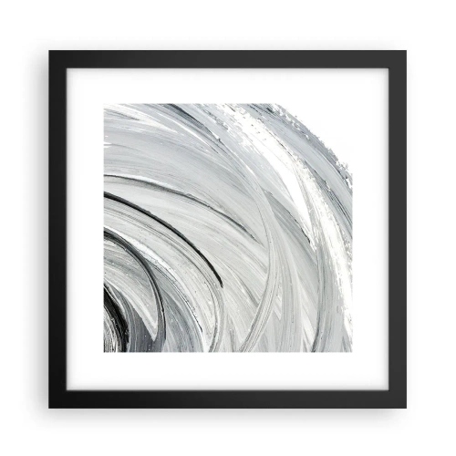 Póster en marco negro - Composición orbital - 30x30 cm