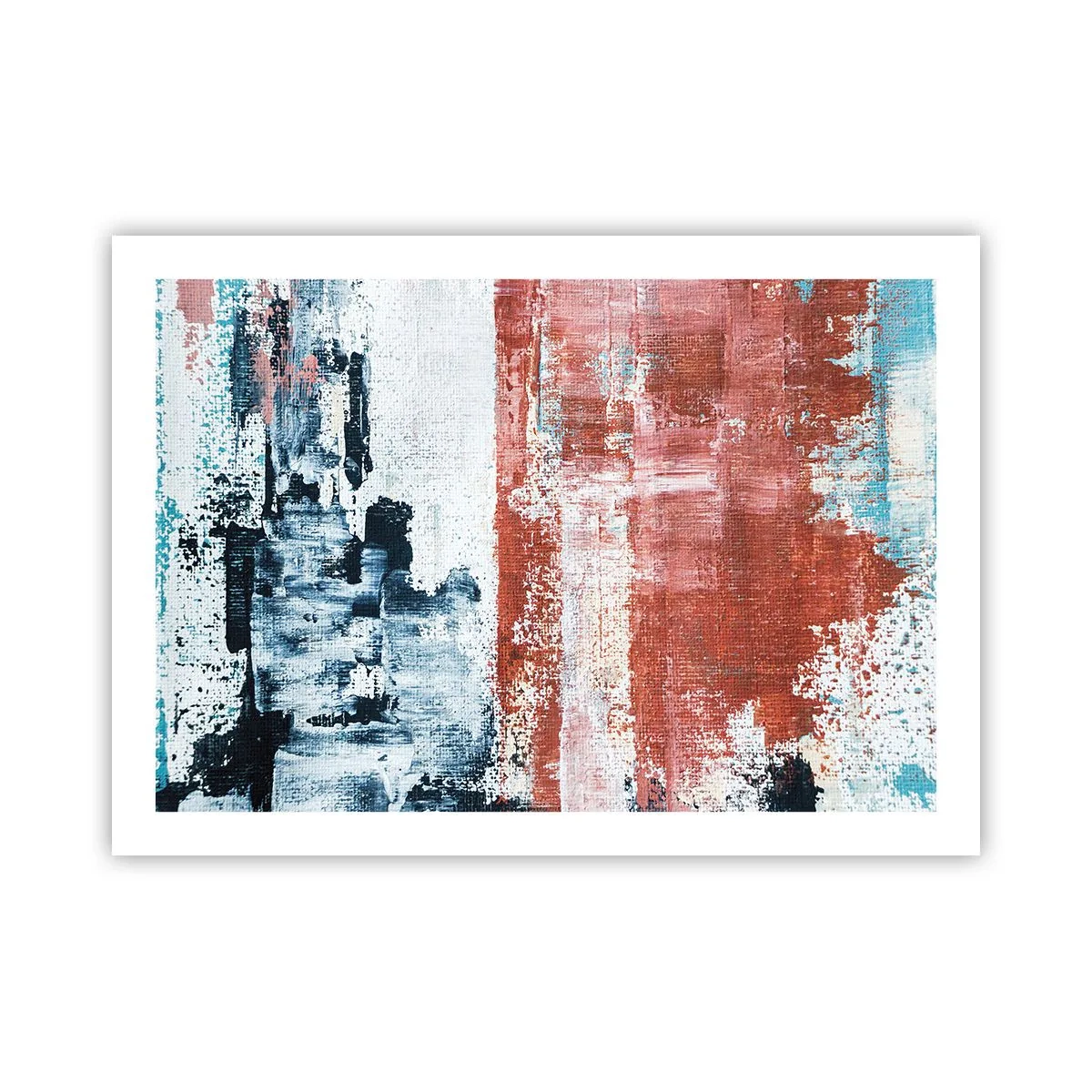 Póster - Mitad abstracción, mitad abstracción - 70x50 cm