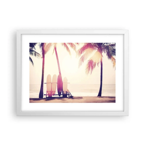 Póster en marco blanco - Va a ser un gran día - 40x30 cm