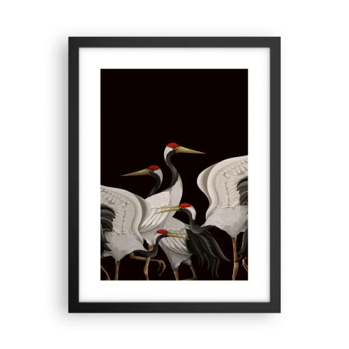 Póster en marco negro - Asuntos de aves - 30x40 cm
