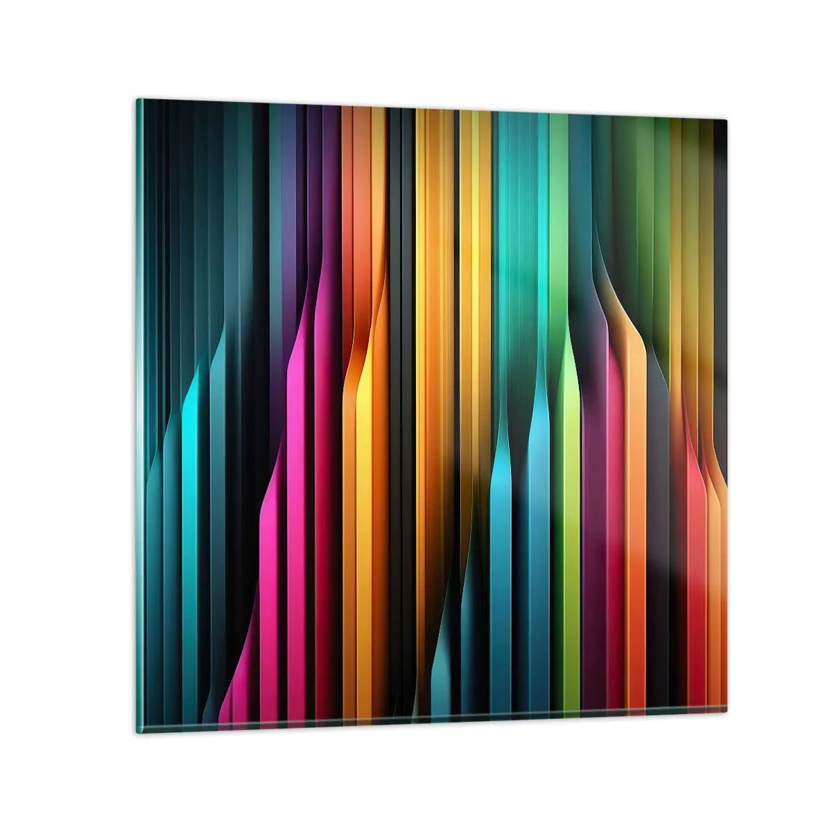 Cuadro sobre vidrio - Impresiones sobre Vidrio - Órgano luminoso - 50x50 cm
