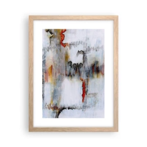 Póster en marco roble claro - Abstracto sobre el agua - 30x40 cm