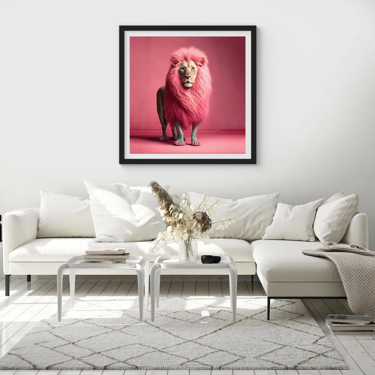 Póster en marco negro - Y ya no me tienes miedo - 60x60 cm