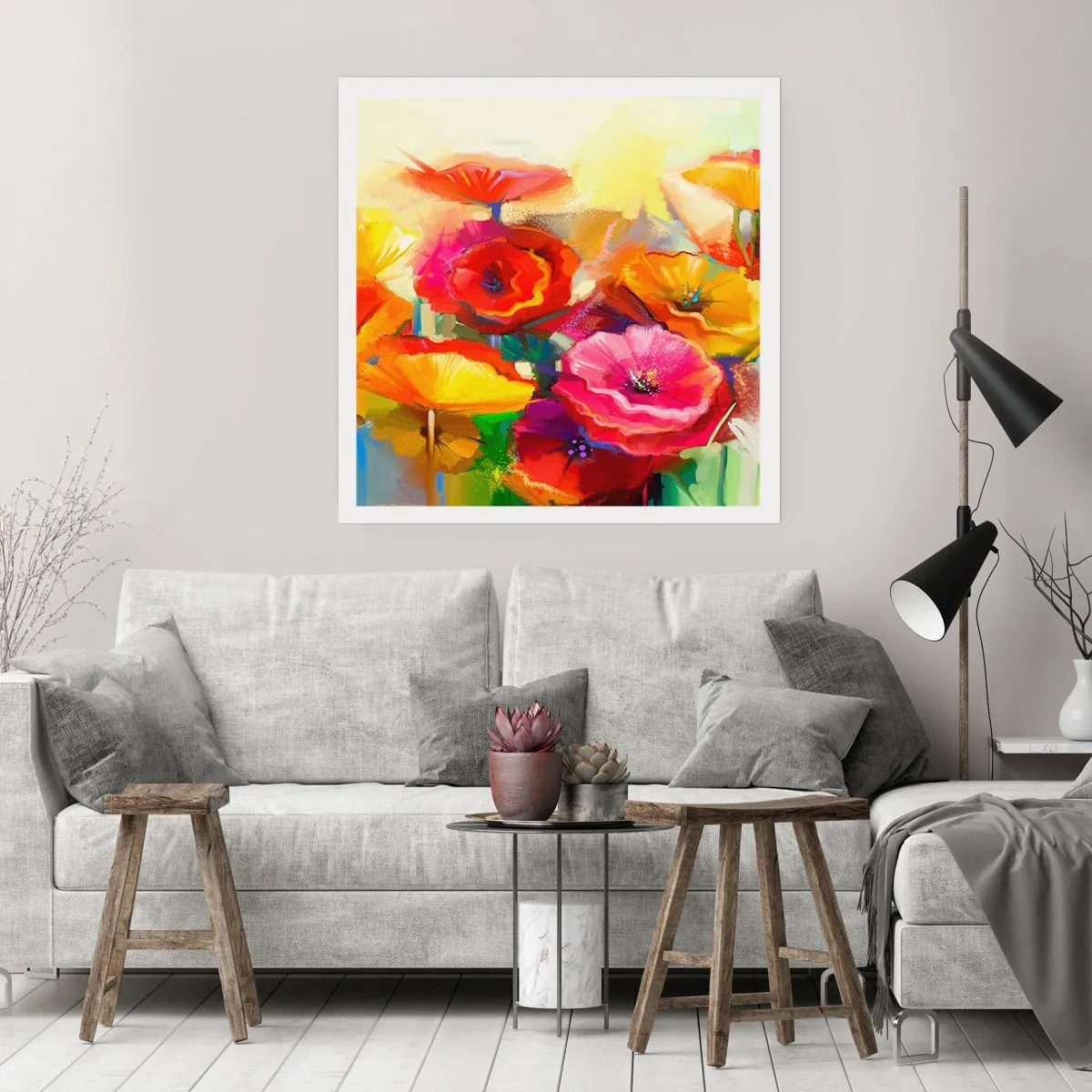 Póster - No solo rojo - 50x50 cm