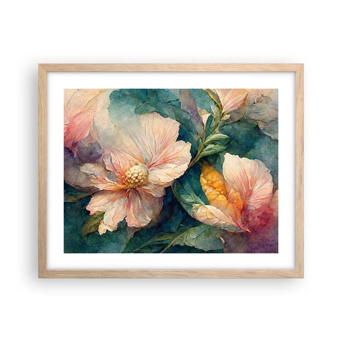 Póster en marco roble claro - La sutileza misma - 50x40 cm