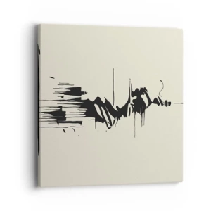 Cuadro sobre lienzo - Impresión de Imagen - Abstracción apresurada - 40x40 cm