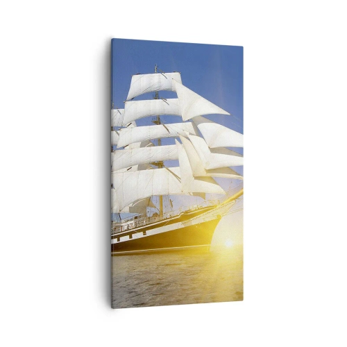 Cuadro sobre lienzo - Impresión de Imagen - Su tiempo nunca pasará - 55x100 cm