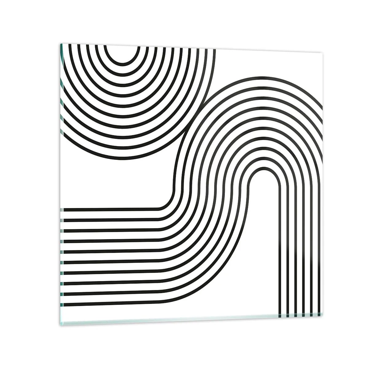 Cuadro sobre vidrio - Impresiones sobre Vidrio - En una curva - 30x30 cm