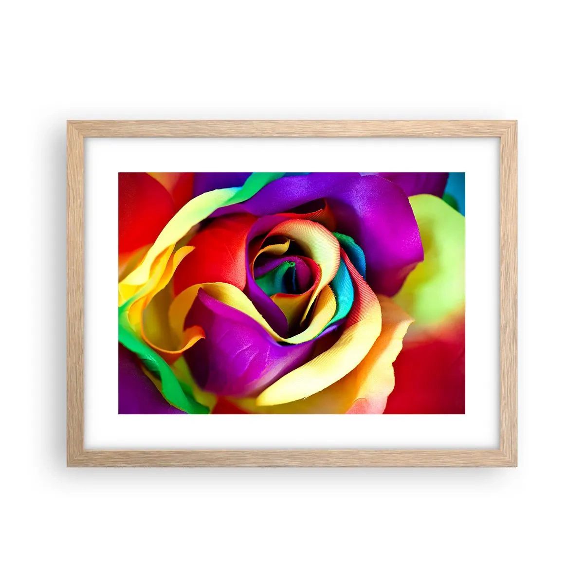 Póster en marco roble claro - Es imposible - 40x30 cm