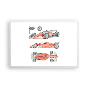 Póster en marco blanco - Para alcanzar un sueño - 91x61 cm