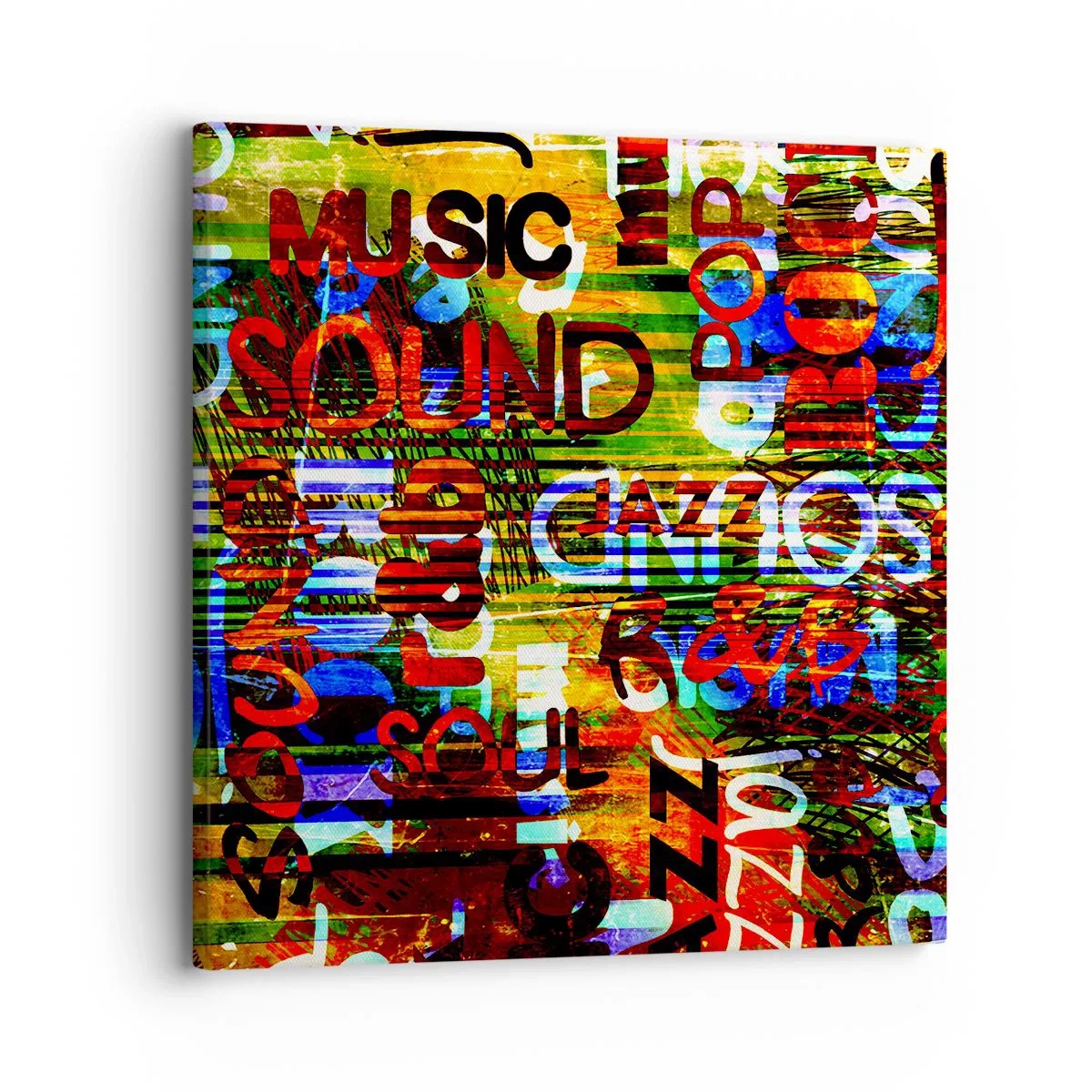 Cuadro sobre lienzo - Impresión de Imagen - Todos los tonos del sonido - 30x30 cm