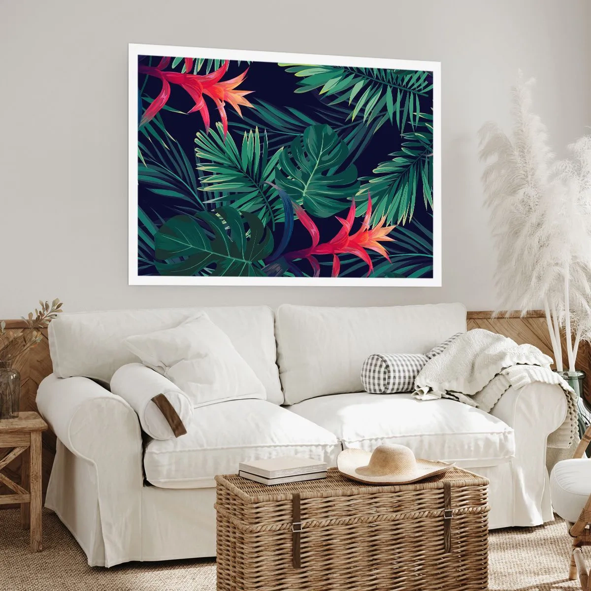 Póster - Encender el color verde - 70x50 cm