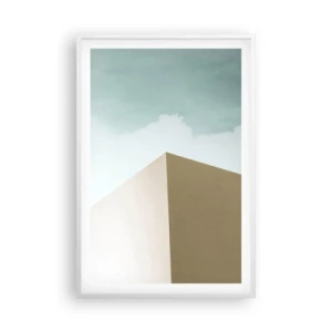 Póster en marco blanco - Geometría de un verano soleado - 61x91 cm