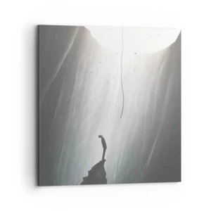 Cuadro sobre lienzo - Impresión de Imagen - Siempre hay una salida - 70x70 cm