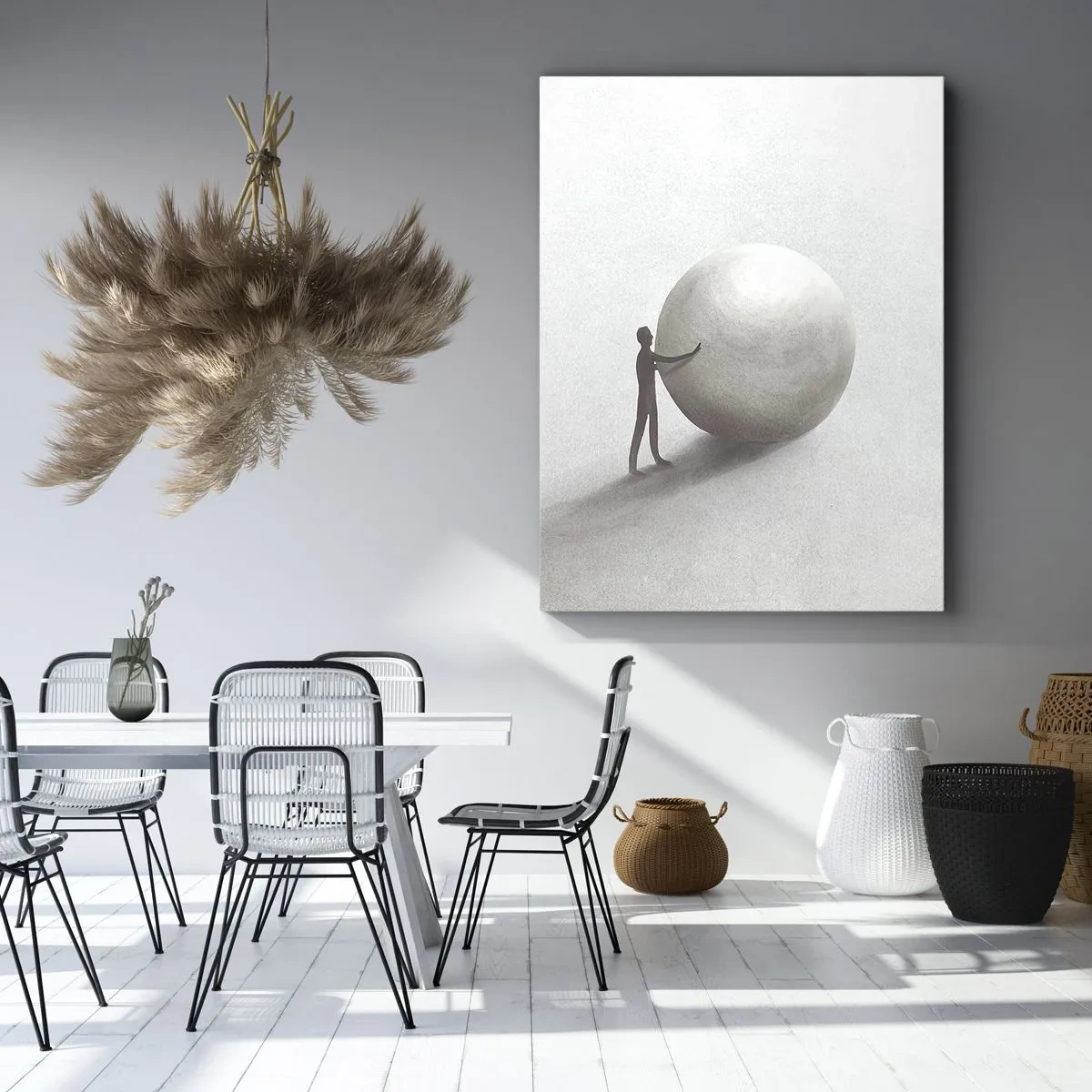 Cuadro sobre lienzo - Impresión de Imagen - El juego de la vida - 55x100 cm