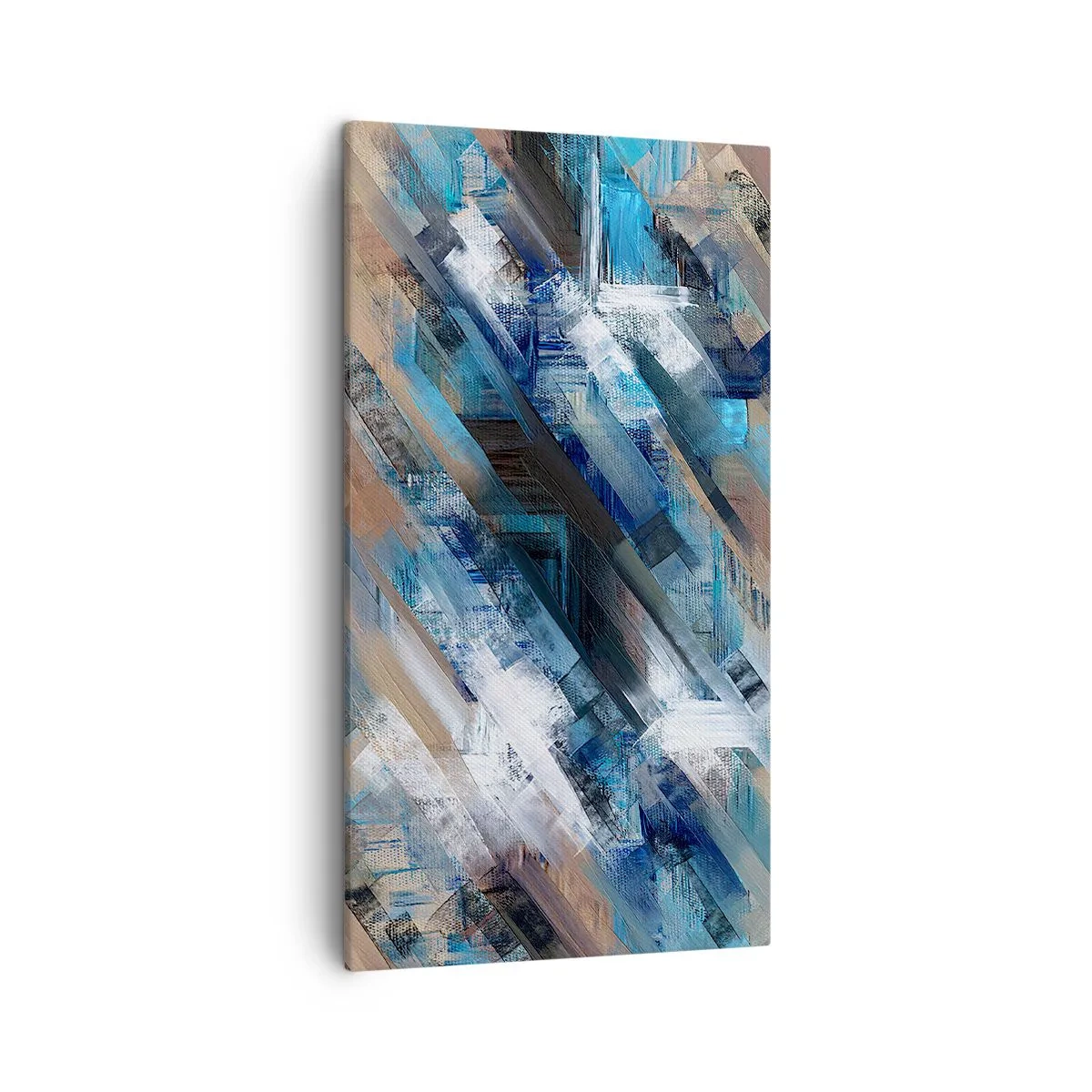 Cuadro sobre lienzo - Impresión de Imagen - En una inclinación azul - 45x80 cm