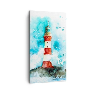 Cuadro sobre lienzo - Impresión de Imagen - La unidad de los elementos - 45x80 cm