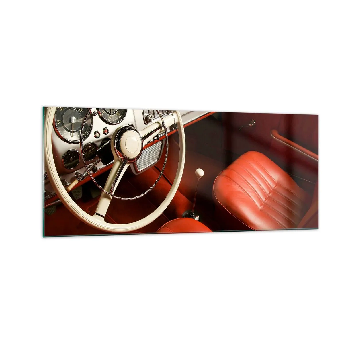 Cuadro sobre vidrio - Impresiones sobre Vidrio - Lujo vintage - 100x40 cm