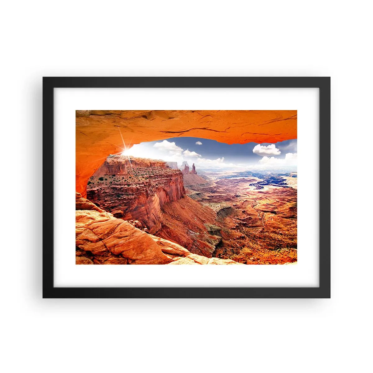 Póster en marco negro - Tallado por la propia naturaleza - 40x30 cm