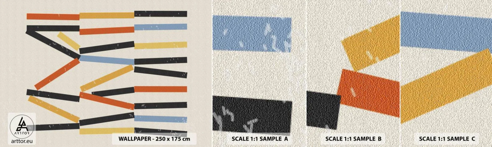Muestra De Fotomural Standard Eco - Composición horizontal - Minimalismo, inconformista, Contemporáneo - 100x30 cm