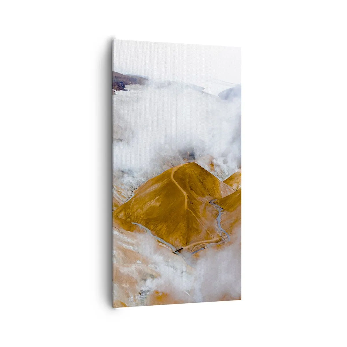 Cuadro sobre lienzo - Impresión de Imagen - La dura belleza de Islandia - 65x120 cm