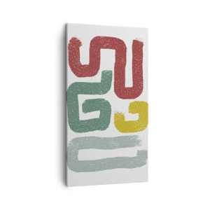 Cuadro sobre lienzo - Impresión de Imagen - En un idioma desconocido - 45x80 cm